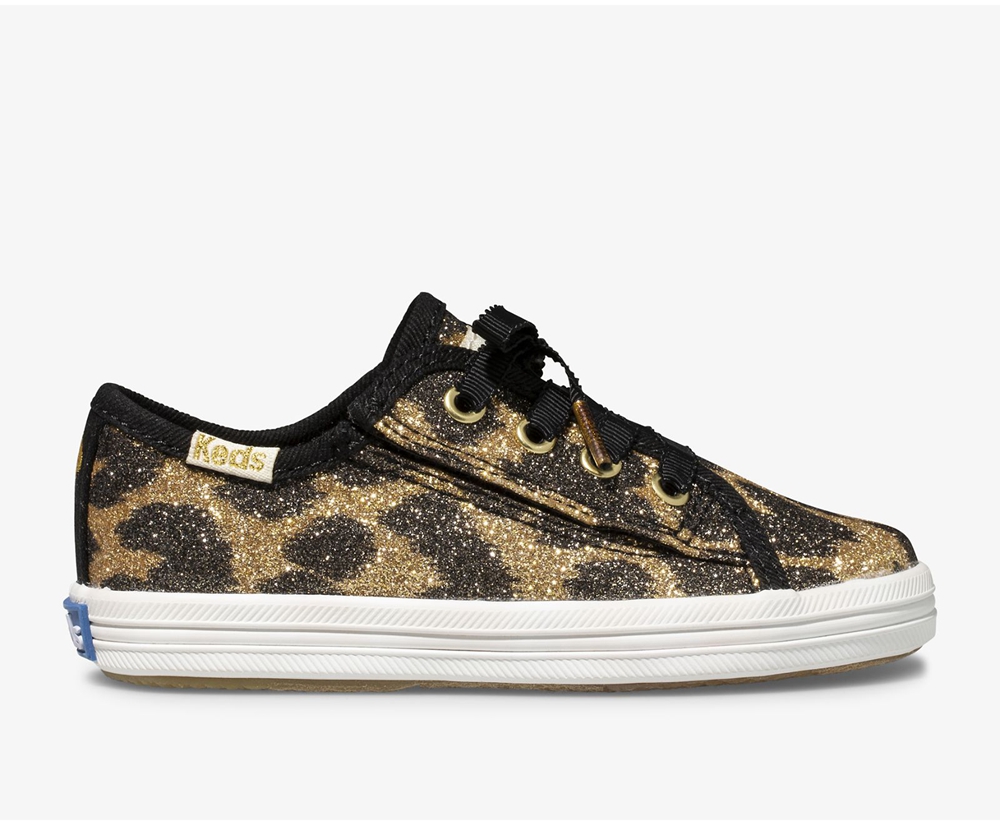 Keds Kids Sneakers Leopard - Kate Spade new york Kickstart Jr. Glitter Leopard - 790LUWAZS